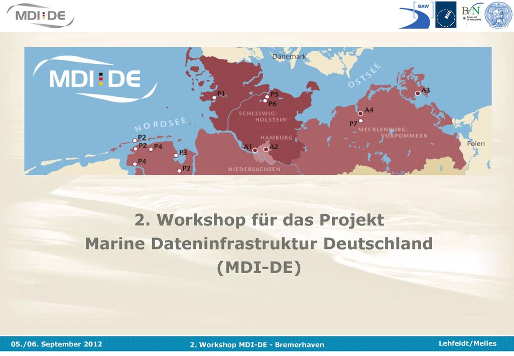 2. Workshop für das Projekt Marine Dateninfrastruktur Deutschland