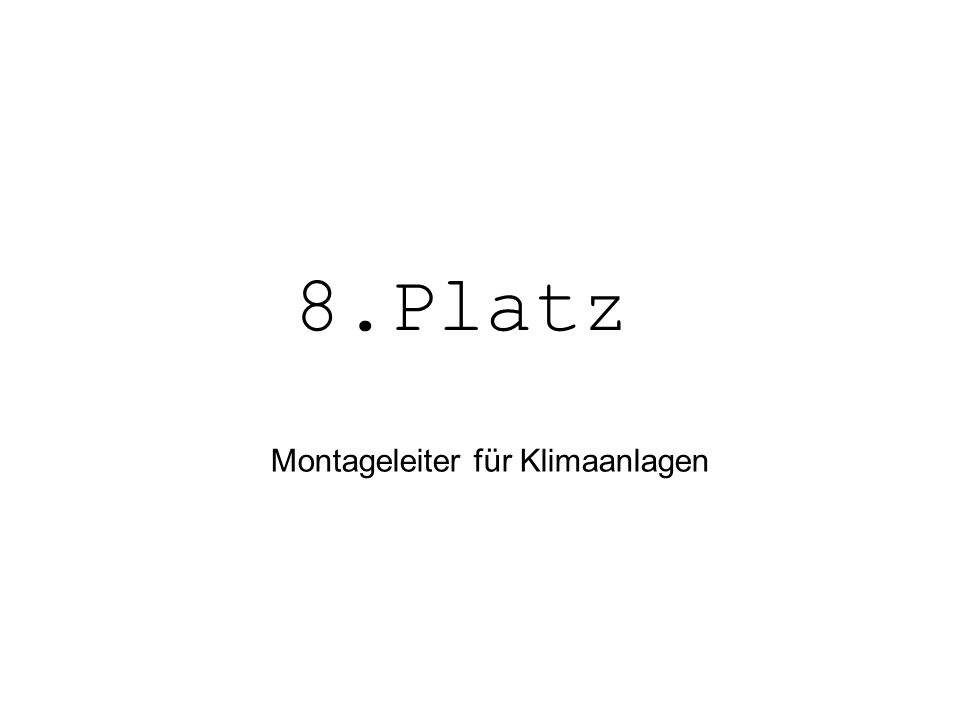 8.Platz Montageleiter für Klimaanlagen