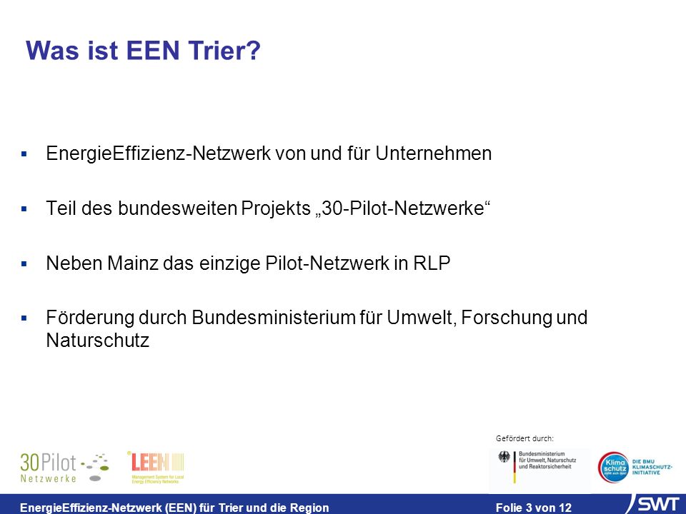 Was ist EEN Trier EnergieEffizienz-Netzwerk von und für Unternehmen