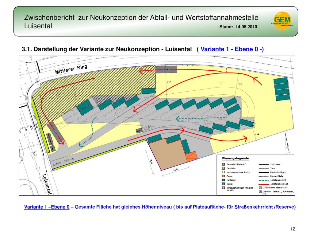 3.1. Darstellung der Variante zur Neukonzeption - Luisental ( Variante 1 - Ebene 0 -)