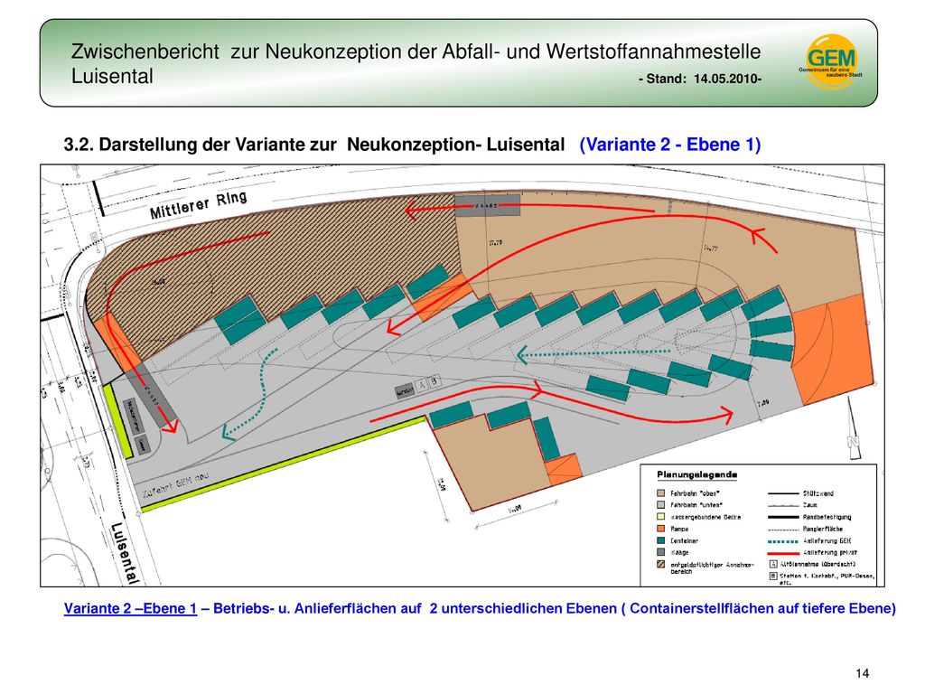 3.2. Darstellung der Variante zur Neukonzeption- Luisental (Variante 2 - Ebene 1)