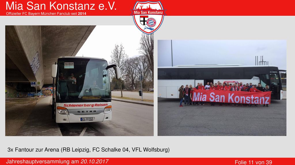 3x Fantour zur Arena (RB Leipzig, FC Schalke 04, VFL Wolfsburg)
