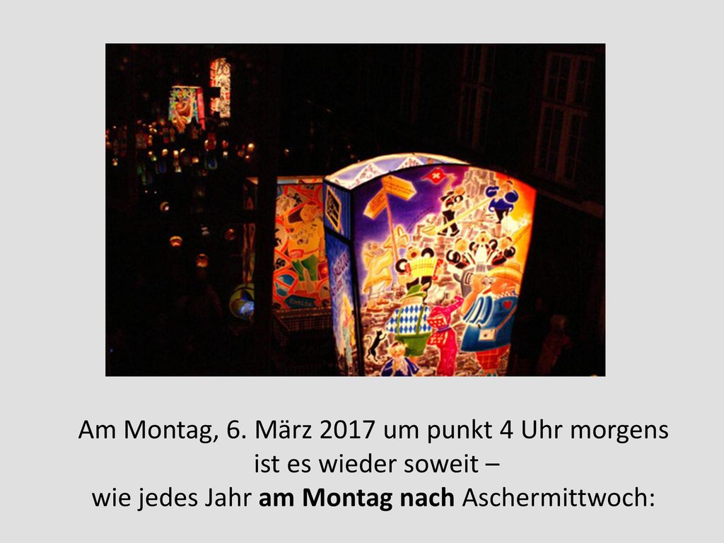 Am Montag, 6. März 2017 um punkt 4 Uhr morgens ist es wieder soweit –