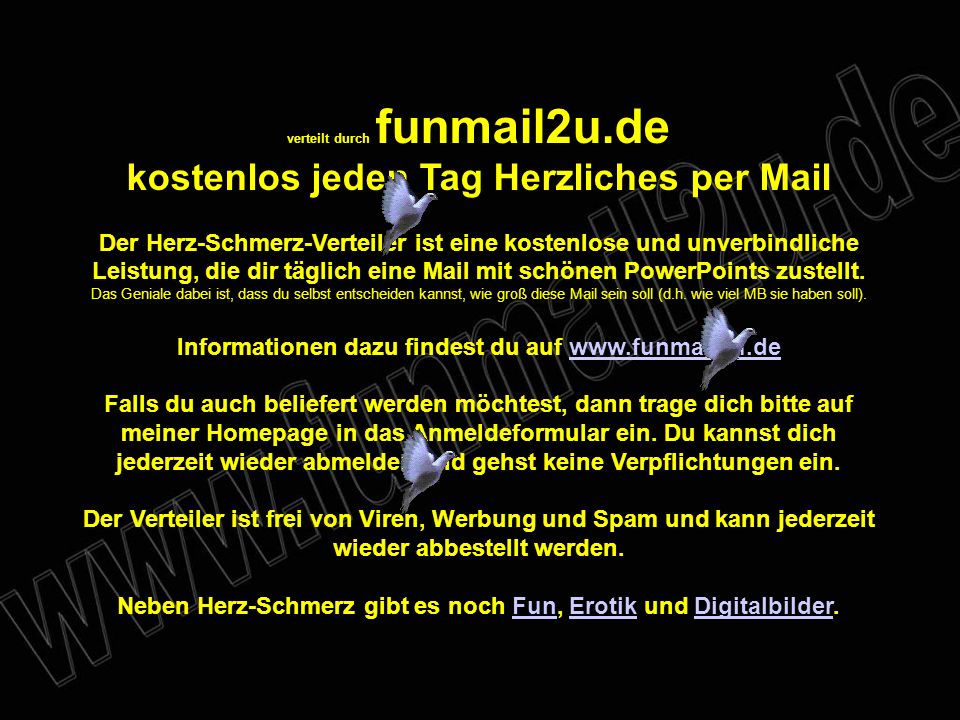 kostenlos jeden Tag Herzliches per Mail