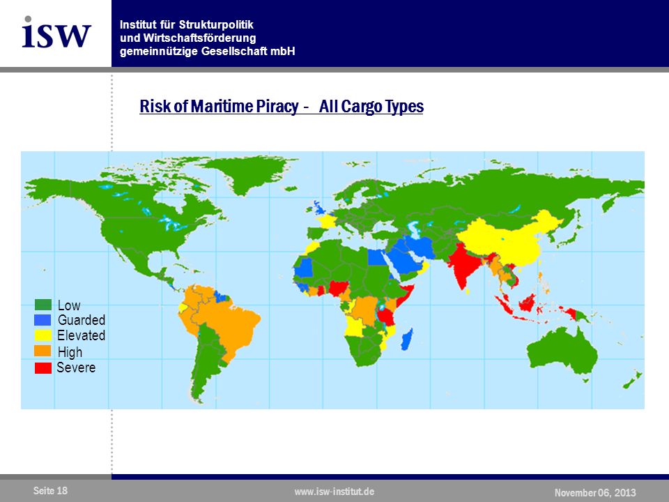 Risk of Maritime Piracy - All Cargo Types