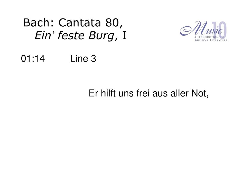 01:14 Line 3 Er hilft uns frei aus aller Not,