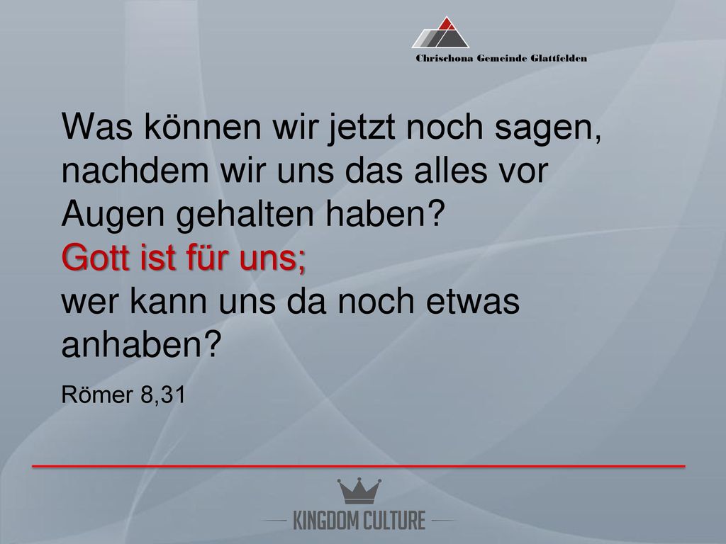 Was können wir jetzt noch sagen, nachdem wir uns das alles vor Augen gehalten haben.