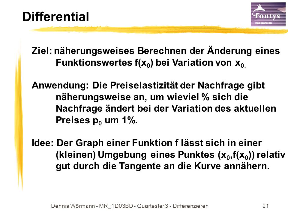Dennis Wörmann - MR_1D03BD - Quartester 3 - Differenzieren