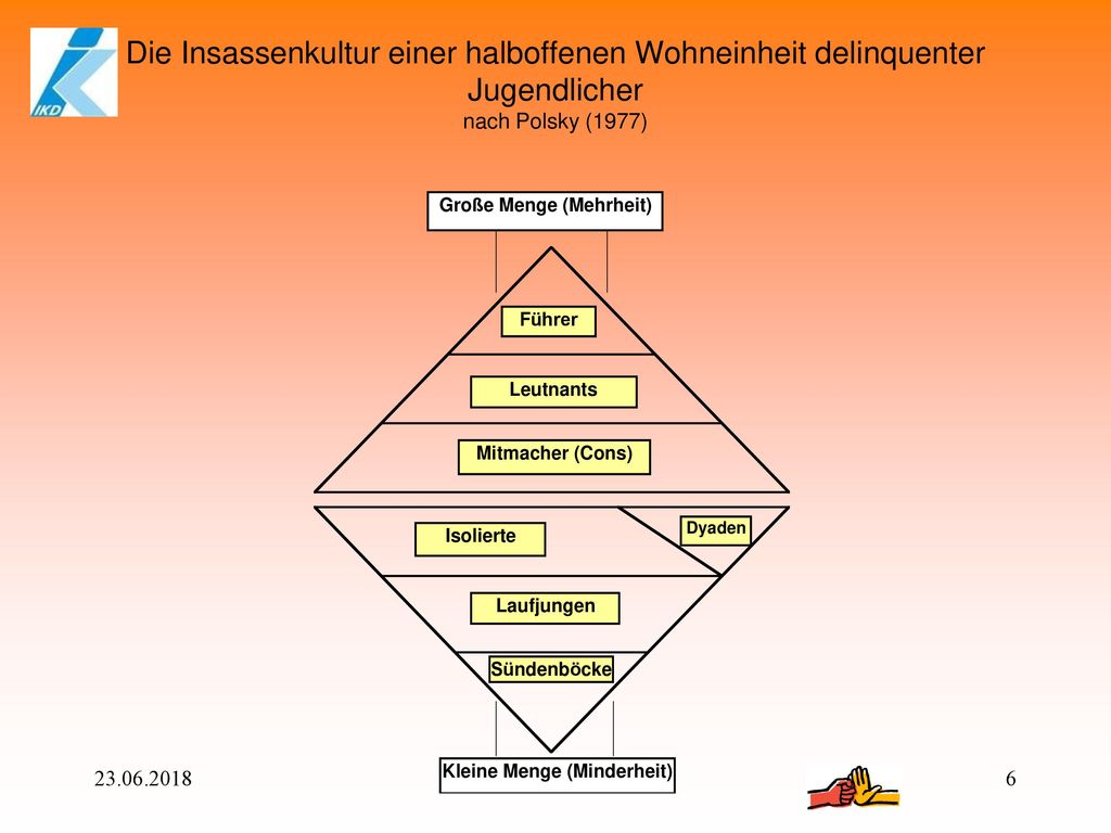 Die Insassenkultur einer halboffenen Wohneinheit delinquenter Jugendlicher nach Polsky (1977)