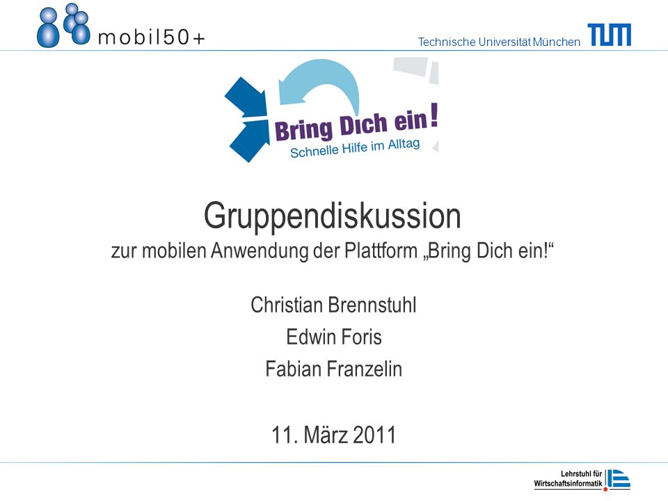 Christian Brennstuhl Edwin Foris Fabian Franzelin 11. März 2011