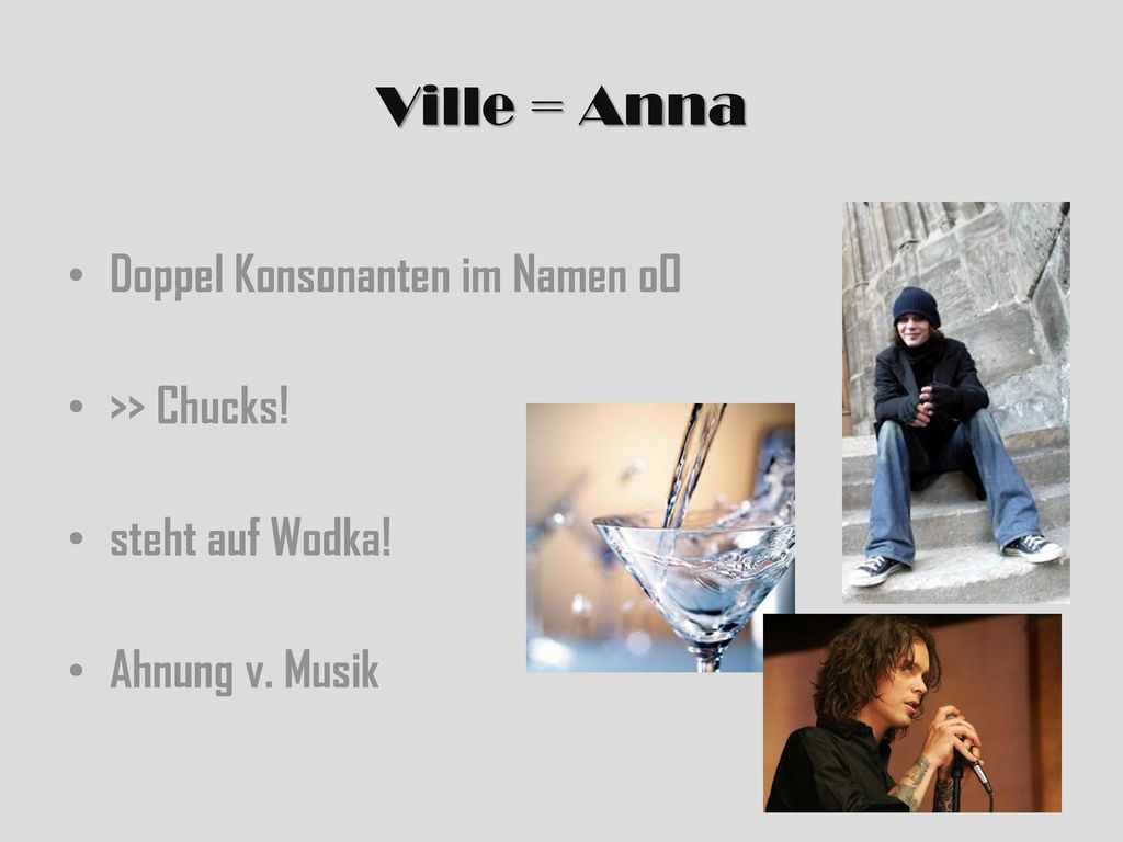 Ville = Anna Doppel Konsonanten im Namen oO >> Chucks!