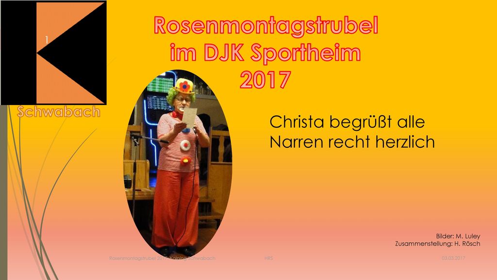 Rosenmontagstrubel im DJK Sportheim 2017