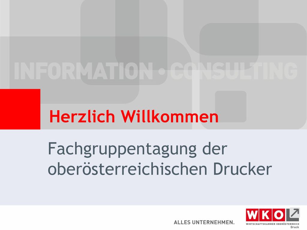 Fachgruppentagung der oberösterreichischen Drucker