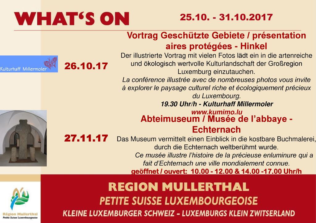 Vortrag Geschützte Gebiete / présentation aires protégées - Hinkel.