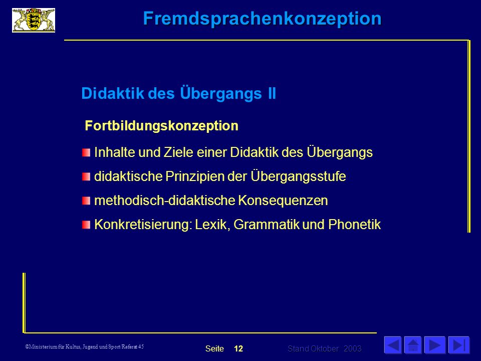 Die neue Fremdsprachenkonzeption in Baden-Württemberg - ppt herunterladen