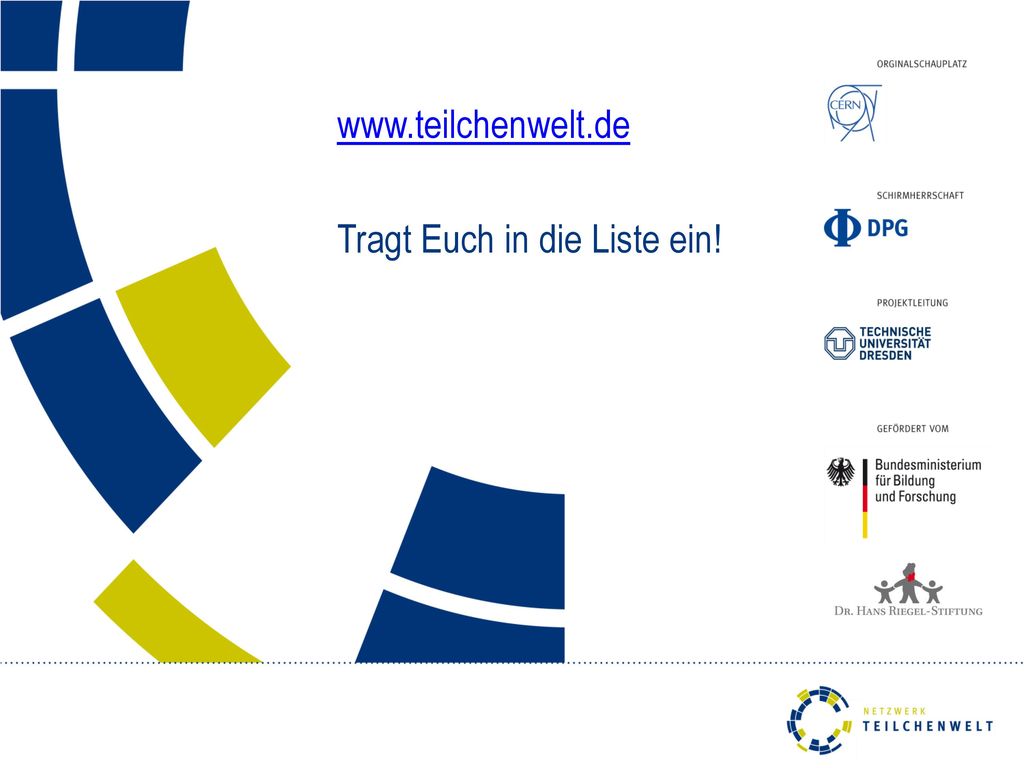 Tragt Euch in die Liste ein!