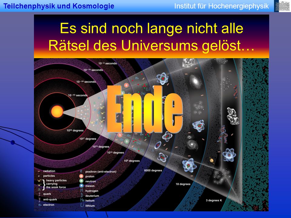 Es sind noch lange nicht alle Rätsel des Universums gelöst…