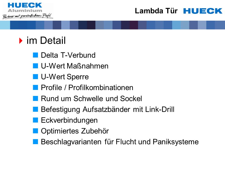 im Detail Lambda Tür Delta T-Verbund U-Wert Maßnahmen U-Wert Sperre