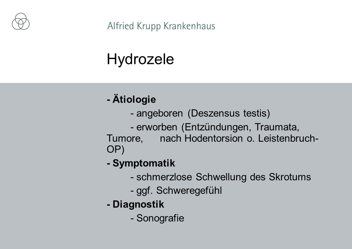 Schwellung hydrozele op 💉 Hydrocele: