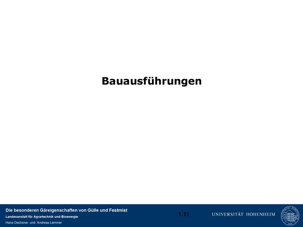 Bauausführungen Erläuterung zu dieser Folie: In den folgenden Folien werden grundlegende Begriffe näher definiert.