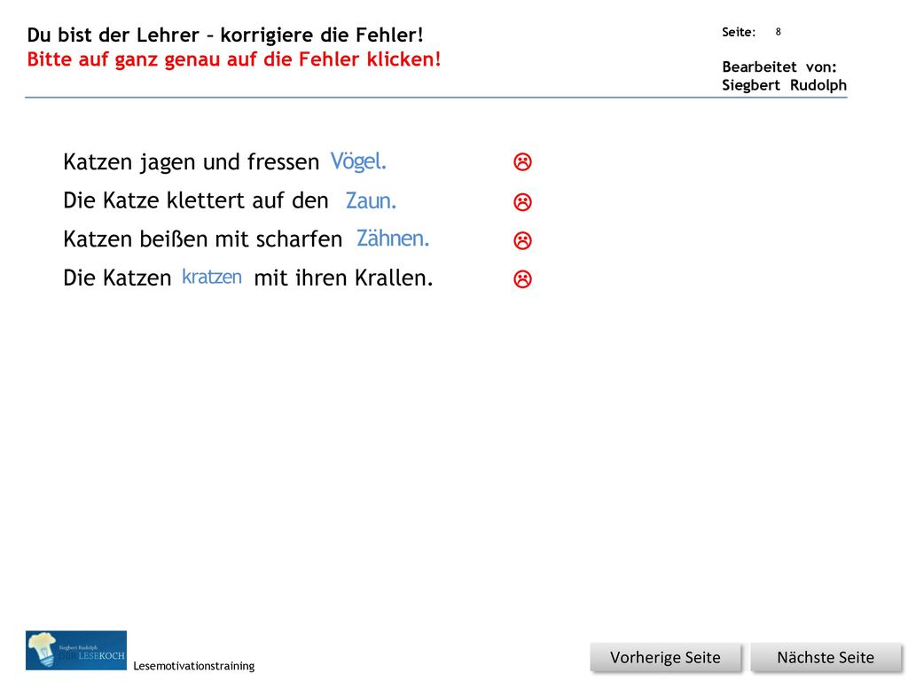 Katzen jagen und fressen Vogel. Die Katze klettert auf den Zaum.