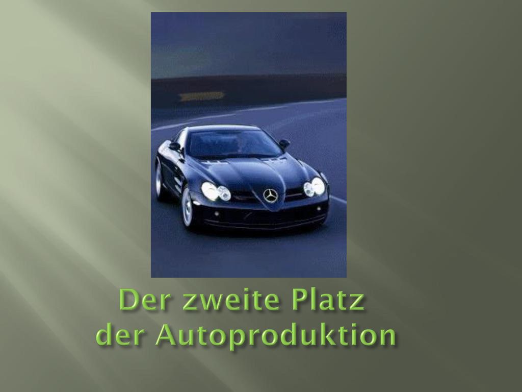 Der zweite Platz der Autoproduktion