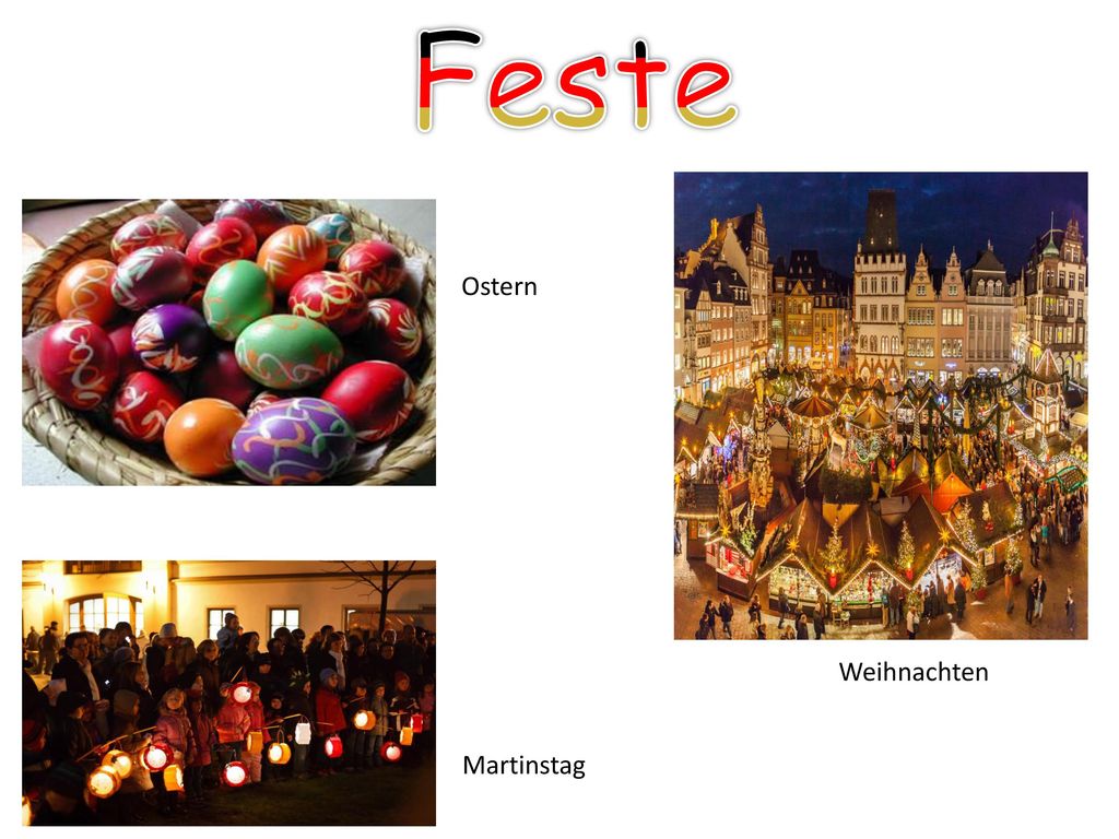 Feste Ostern Weihnachten Martinstag