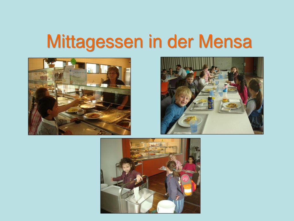 Mittagessen in der Mensa