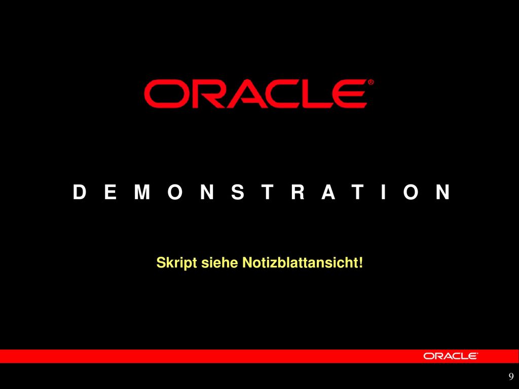 D E M O N S T R A T I O N Skript siehe Notizblattansicht!