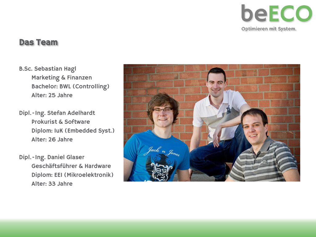 Das Team B.Sc. Sebastian Hagl Marketing & Finanzen