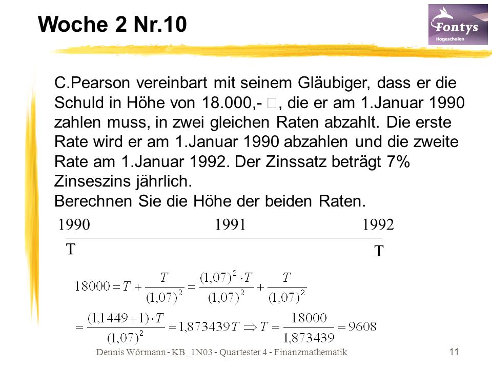 Dennis Wörmann - KB_1N03 - Quartester 4 - Finanzmathematik