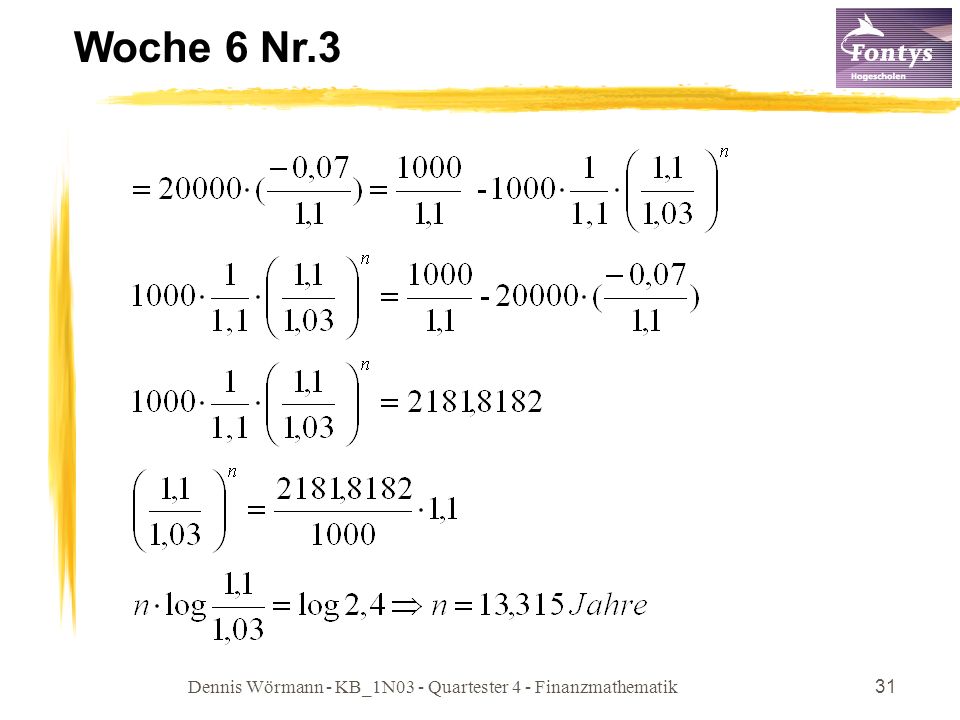 Dennis Wörmann - KB_1N03 - Quartester 4 - Finanzmathematik