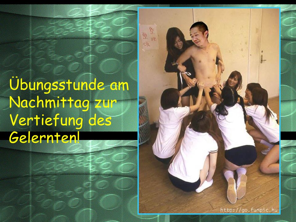 Übungsstunde am Nachmittag zur Vertiefung des Gelernten!