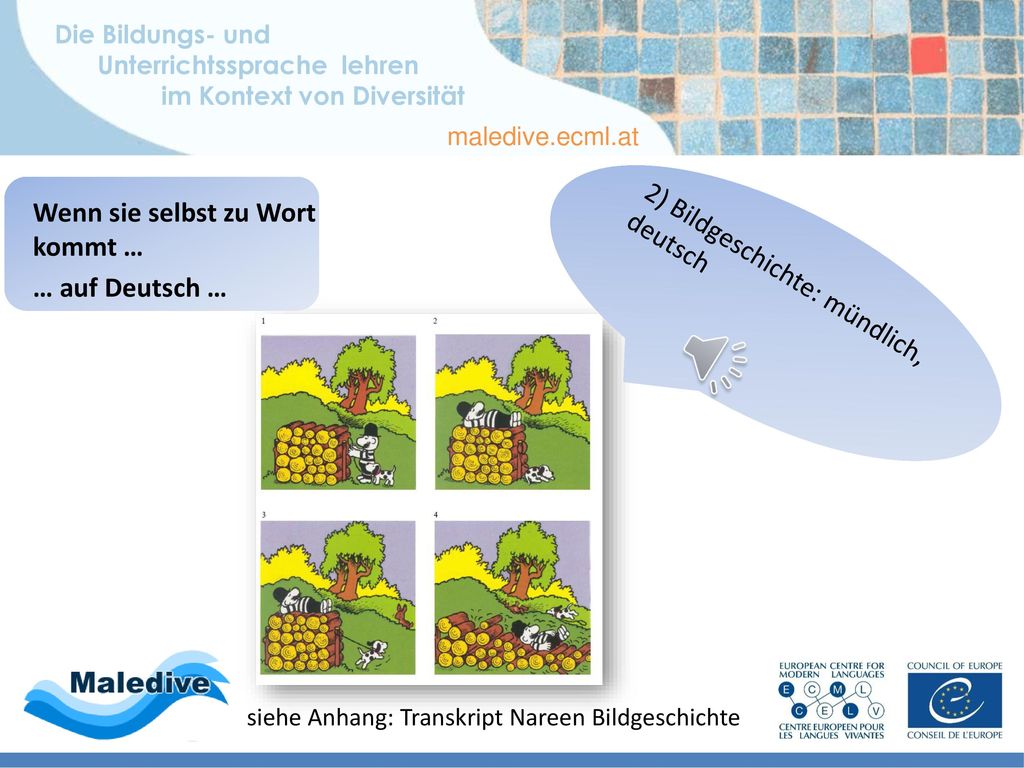 Wenn sie selbst zu Wort kommt … … auf Deutsch …