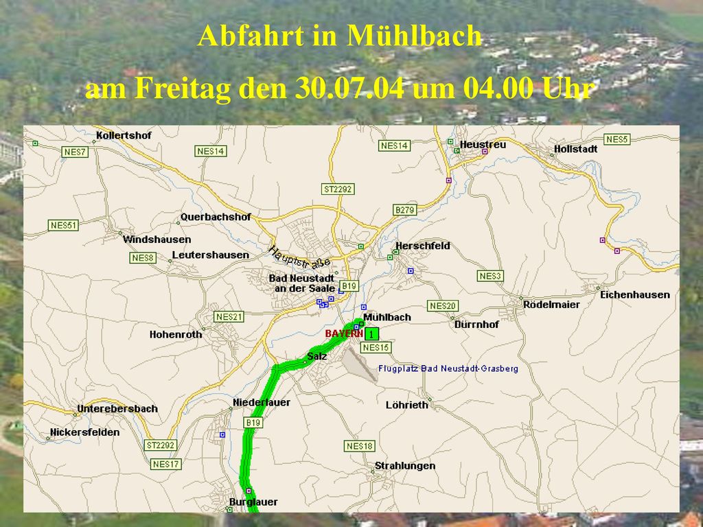 Abfahrt in Mühlbach am Freitag den um Uhr