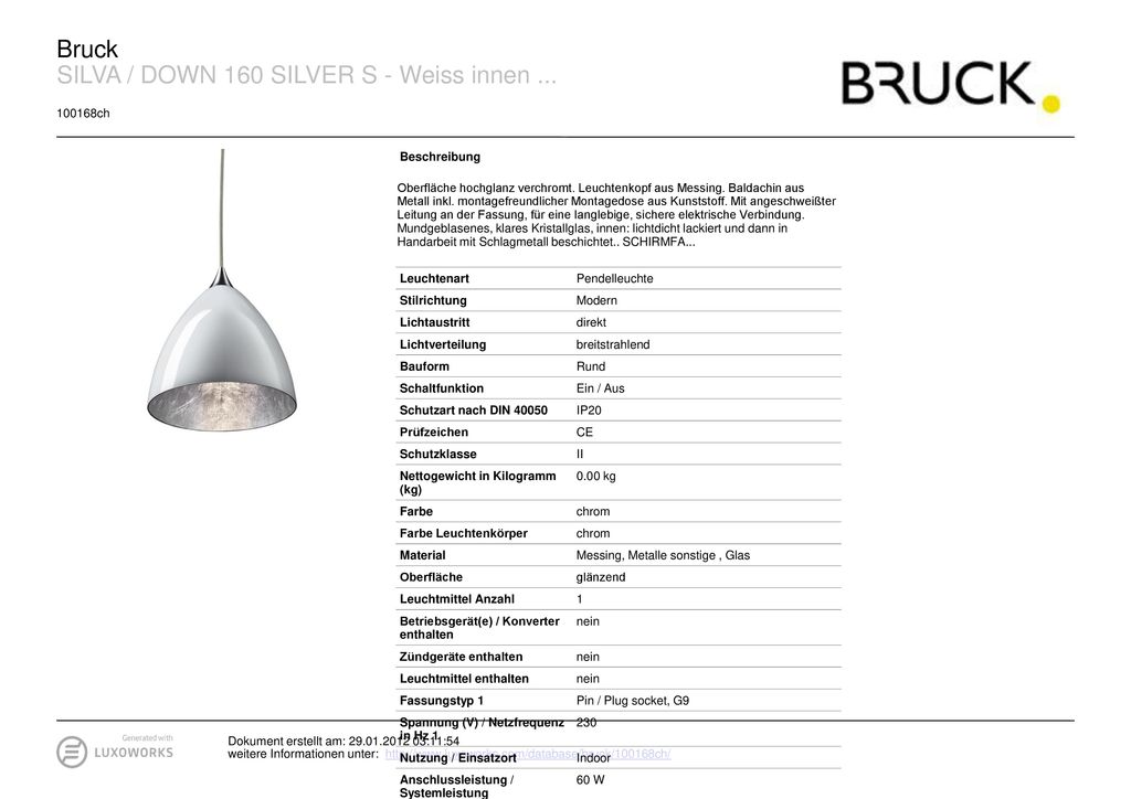 SILVA / DOWN 160 SILVER S - Weiss innen ...