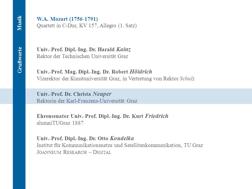 W.A. Mozart ( ) Quartett in C-Dur, KV 157, Allegro (1. Satz)