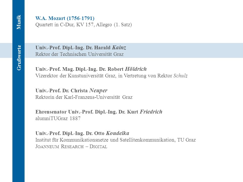 W.A. Mozart ( ) Quartett in C-Dur, KV 157, Allegro (1. Satz)