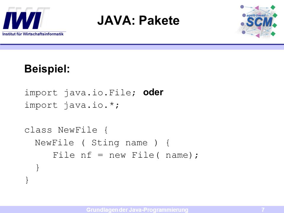 Programmierung von Agenten in Java: Implementierung einer Supply-Chain -  ppt herunterladen