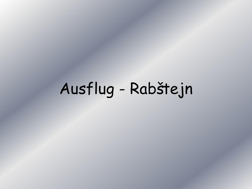 Ausflug - Rabštejn
