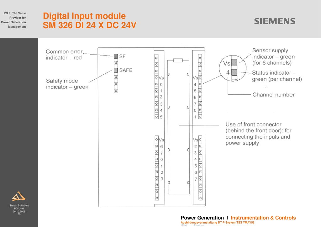 Digital Input module SM 326 DI 24 X DC 24V