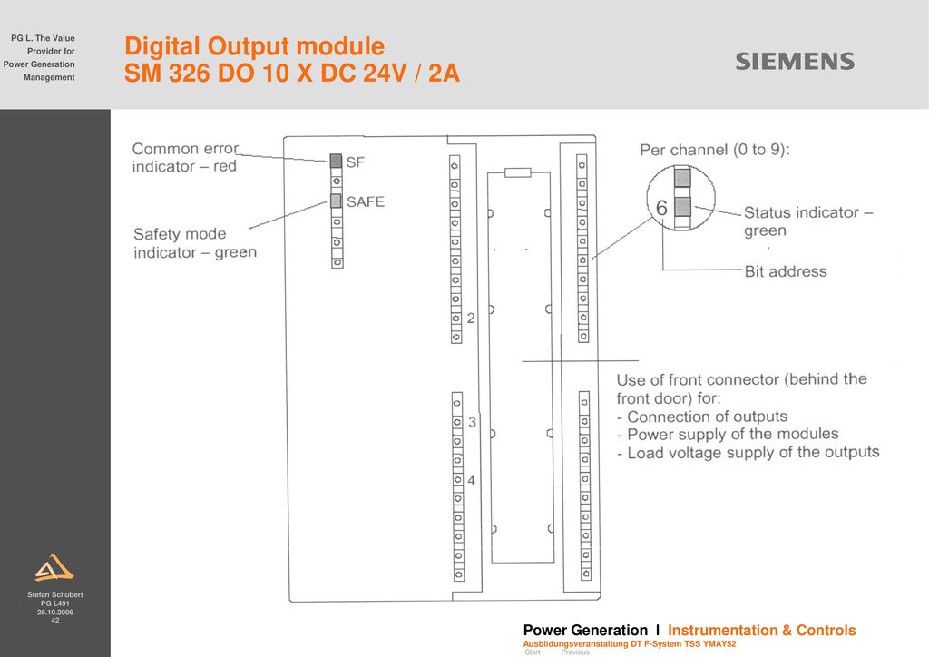 Digital Output module SM 326 DO 10 X DC 24V / 2A