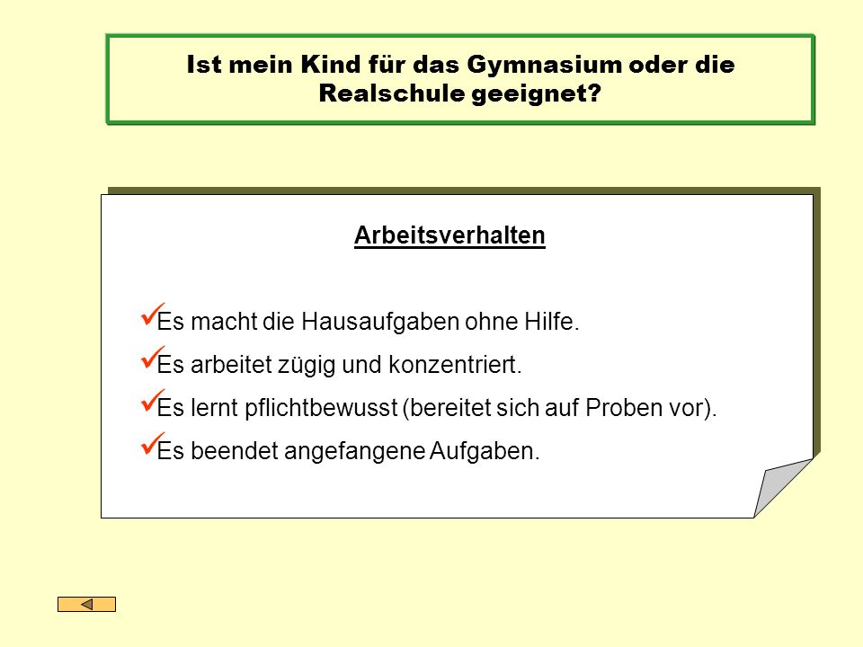 Ist mein Kind für das Gymnasium oder die Realschule geeignet