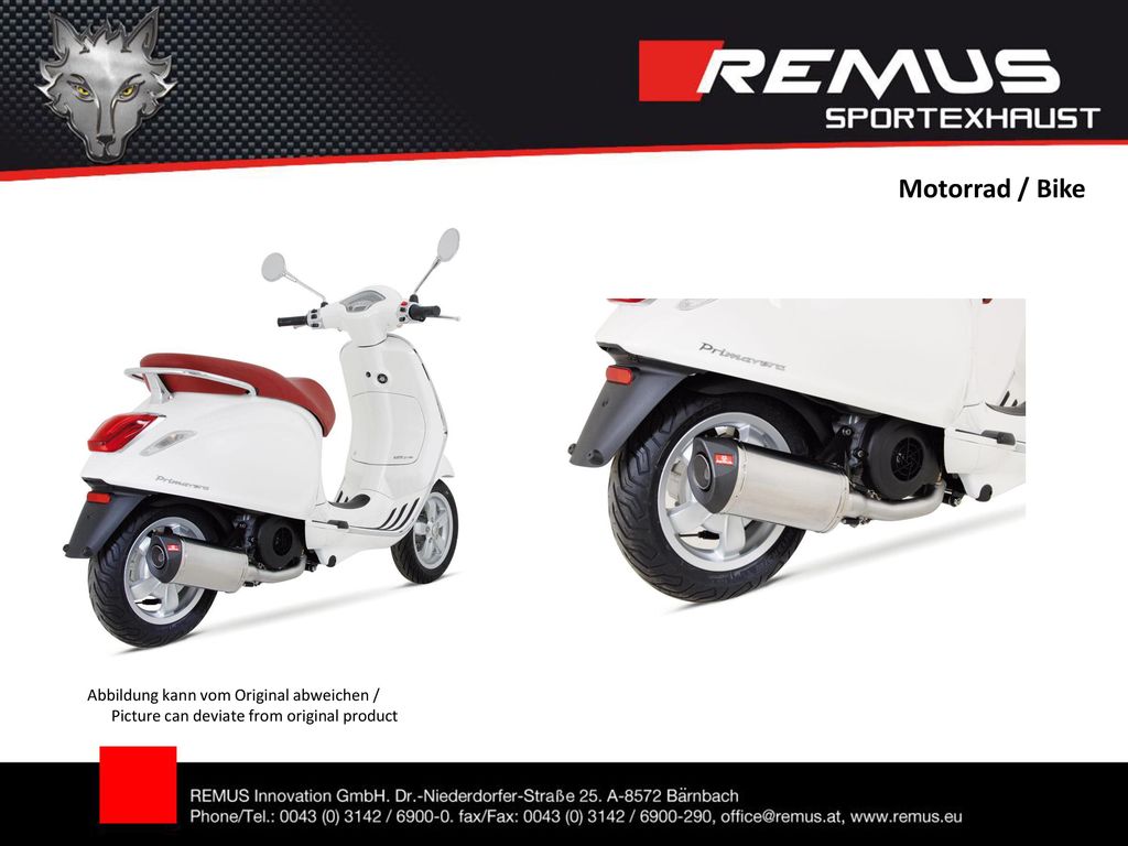 Motorrad / Bike Abbildung kann vom Original abweichen / Picture can deviate from original product