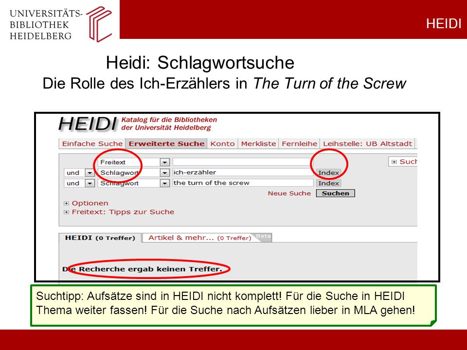 HEIDI Heidi: Schlagwortsuche Die Rolle des Ich-Erzählers in The Turn of the Screw.