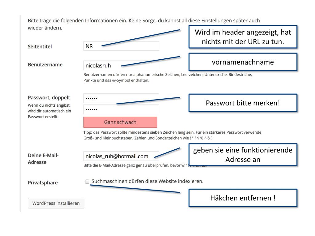 Wird im header angezeigt, hat nichts mit der URL zu tun.