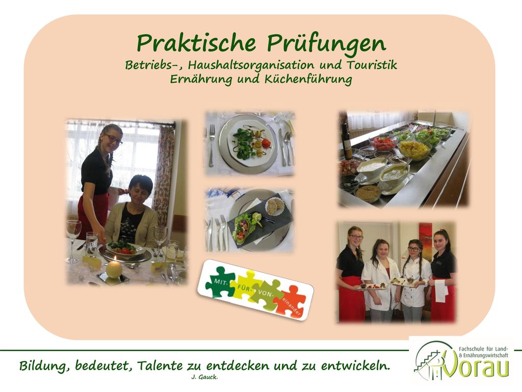 Bildung, bedeutet, Talente zu entdecken und zu entwickeln. J. Gauck.