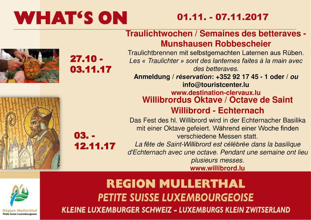 Traulichtwochen / Semaines des betteraves - Munshausen Robbescheier. Traulichtbrennen mit selbstgemachten Laternen aus Rüben.