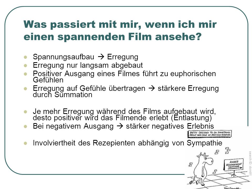 Was passiert mit mir, wenn ich mir einen spannenden Film ansehe