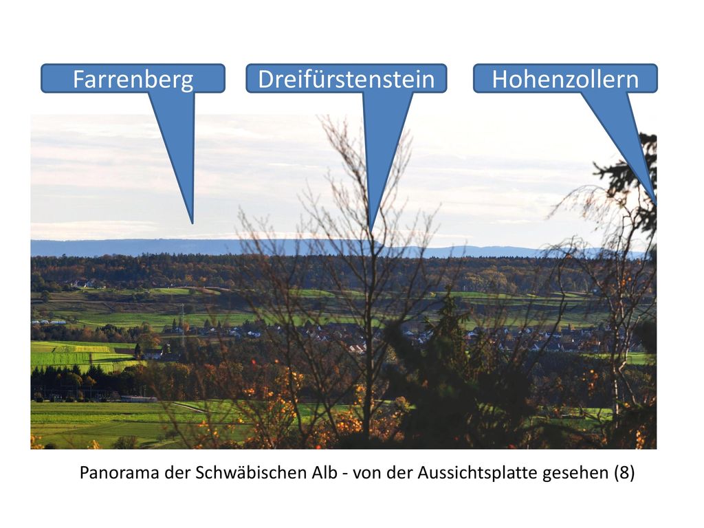 Panorama der Schwäbischen Alb - von der Aussichtsplatte gesehen (8)